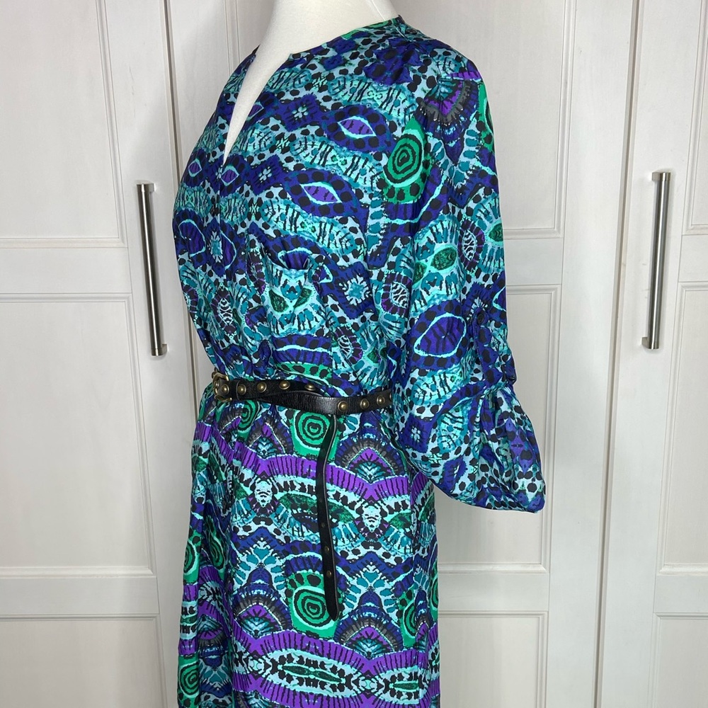 Anthropologie Maeve Ikat Frequencies Shirt Dress M - Picture 5 of 8